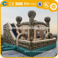 Inflatable Camouflage Bouncer , Inflatable Castle Game with Slide , Inflatable wipeout with slide